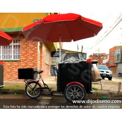 Triciclo para venta de bebidas frias, Avena, Jugos Etc.